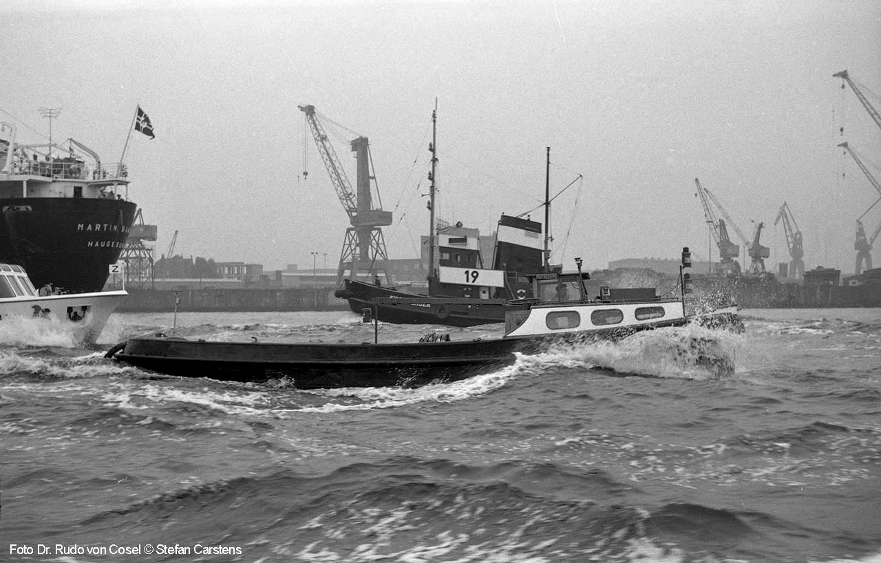 Barkasse Hete und Bugsier 19 Hamburger Hafen 1963
