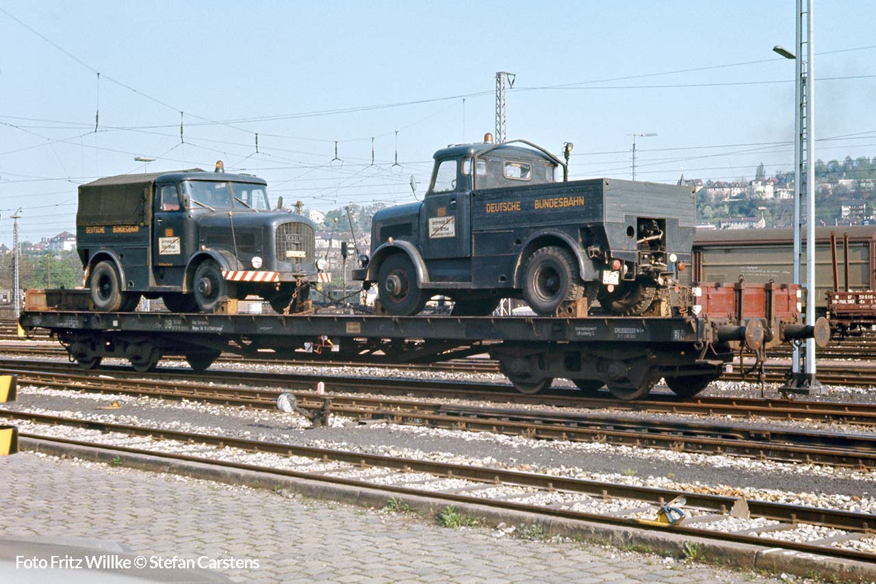 Wagen für Kraftfahrzeuge 976 6 100 (aus SSos Heilbronn 1459) – Stuttgart Hgbf April 1971