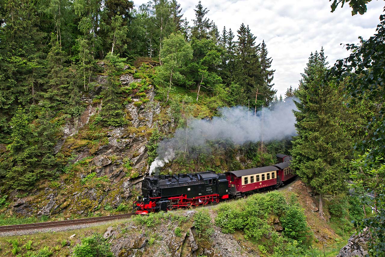 99 7239 mit dem P 8961 am 10. Juni 2016 zwischen Alexisbad und Harzgerode