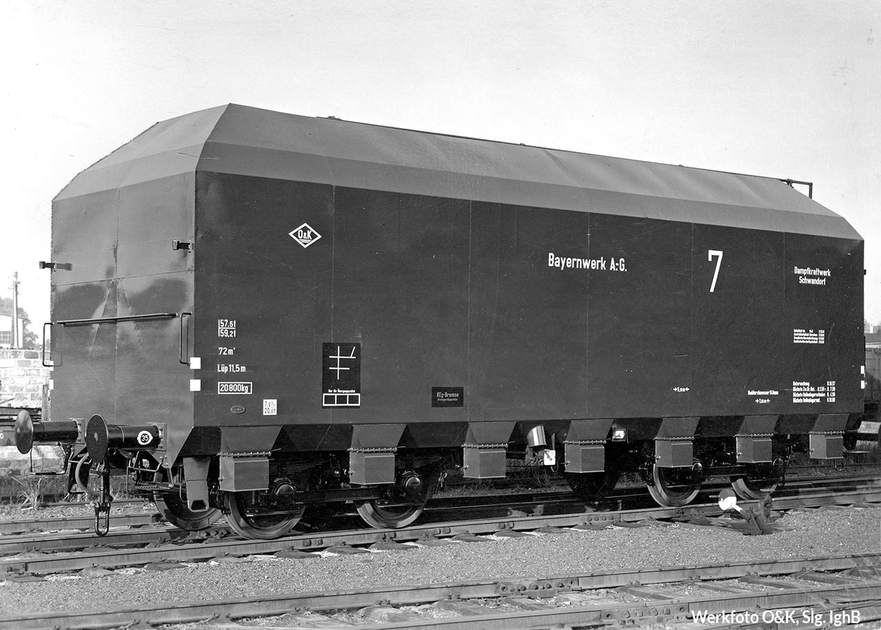 Aschewagen 7 Bayernwerke A.-G. Dampfkraftwerk Schwandorf – Archiv O&K 914 (1)